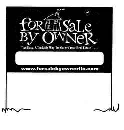 FOR SALE BY OWNER, AN EASY, AFFORDABLE WAY TO MARKET YOUR REAL-ESTATE logo