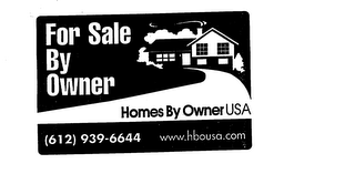 FOR SALE BY OWNER HOMES BY OWNER USA WWW.HBOUSA.COM logo
