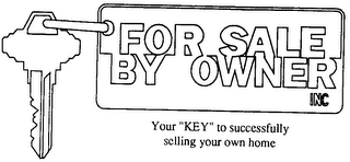 FOR SALE BY OWNER YOUR "KEY" TO SUCCESSFULLY SELLING YOUR OWN HOME logo