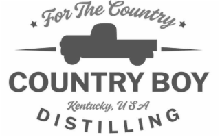 FOR THE COUNTRY COUNTRY BOY KENTUCKY USA DISTILLING logo