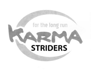 FOR THE LONG RUN KARMA STRIDERS logo