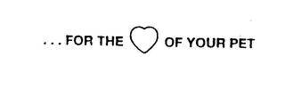 ...FOR THE [LOVE] OF YOUR PET logo