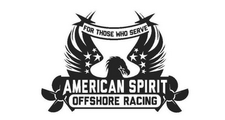 FOR THOSE WHO SERVE AMERICAN SPIRIT OFFSHORE RACING logo