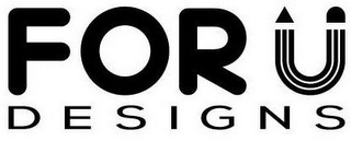 FOR U DESIGNS logo