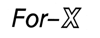 FOR-X logo