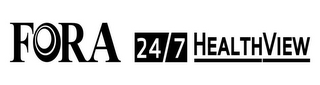 FORA 24/7 HEALTHVIEW logo