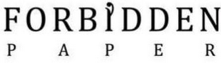 FORBIDDEN PAPER logo