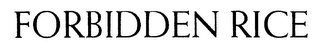 FORBIDDEN RICE logo