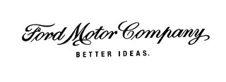 FORD MOTOR COMPANY BETTER IDEAS logo