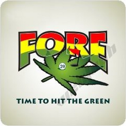 FORE 20 TIME TO HIT THE GREEN logo