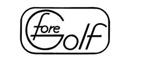 FORE GOLF logo