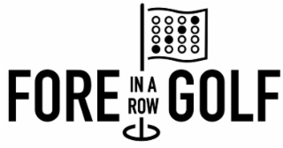 FORE IN A ROW GOLF logo