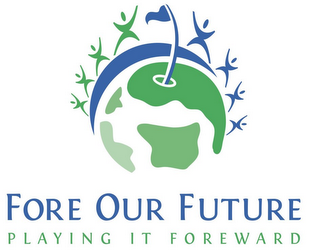 FORE OUR FUTURE PLAYING IT FOREWARD logo