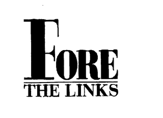 FORE THE LINKS logo