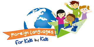 FOREIGN LANGUAGES FOR KIDS BY KIDS logo