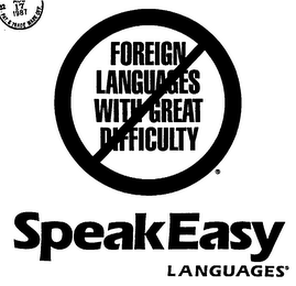 FOREIGN LANGUAGES WITH GREAT DIFFICULTY SPEAKEASY LANGUAGES logo