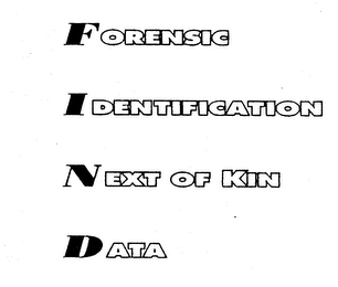 FORENSIC IDENTIFICATION NEXT OF KIN DATA logo