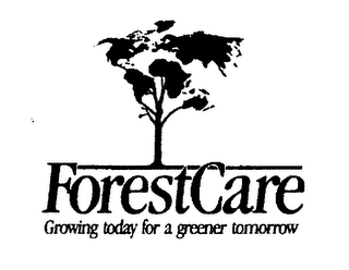 FOREST CARE GROWING TODAY FOR A GREENER TOMORROW logo
