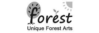 FOREST UNIQUE FOREST ARTS logo