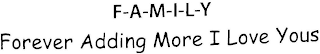 FOREVER ADDING MORE I LOVE YOUS logo