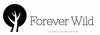 FOREVER WILD OUR SOCIETIES OUR EARTH OUR FUTURE logo