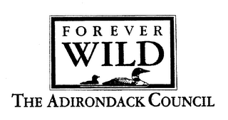 FOREVER WILD THE ADIRONDACK COUNCIL logo