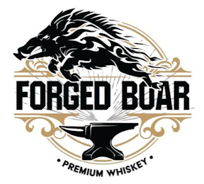 FORGED BOAR · PREMIUM WHISKEY · logo