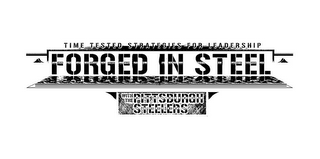 FORGED IN STEEL TIME TESTED STRATEGIES FOR LEADERSHIP WITH THE PITTSBURGH STEELERS logo