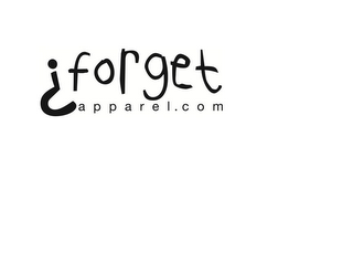 FORGET APPAREL.COM logo