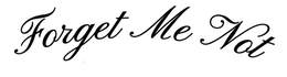 FORGET ME NOT logo
