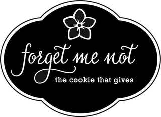 FORGET ME NOT THE COOKIE THAT GIVES logo