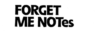 FORGET ME NOTES logo