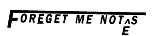 FORGET ME NOTES logo