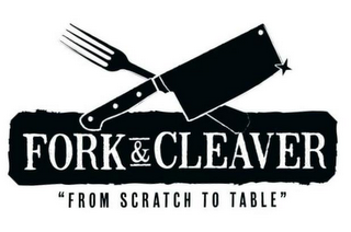 FORK & CLEAVER "FROM SCRATCH TO TABLE" logo