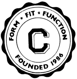 FORM FIT FUNCTION C FOUNDED 1986 logo