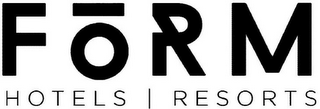 FORM HOTELS RESORTS logo