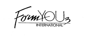 FORM YOU 3 INTERNATIONAL logo