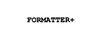 FORMATTER+ logo