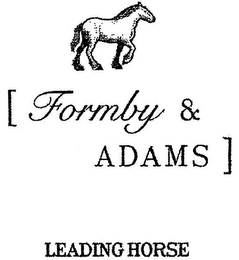 FORMBY & ADAMS LEADING HORSE logo