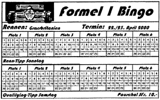 FORMEL 1 BINGO logo