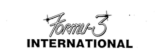 FORMU-3 INTERNATIONAL logo