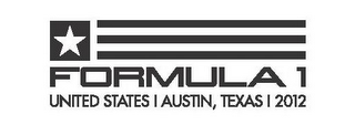 FORMULA 1 UNITED STATES AUSTIN, TEXAS 2012 logo
