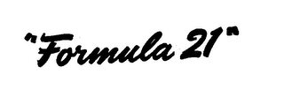 "FORMULA 21" logo
