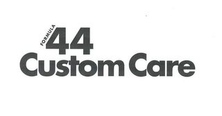 FORMULA 44 CUSTOM CARE logo