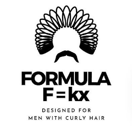 FORMULA F=KX DESIGNED FOR MEN WITH CURLY HAIR logo
