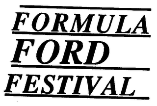 FORMULA FORD FESTIVAL logo