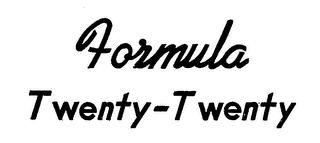 FORMULA TWENTY-TWENTY logo