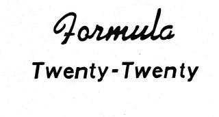 FORMULA TWENTY-TWENTY logo