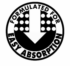 FORMULATED FOR EASY ABSORPTION logo