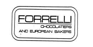 FORRELLI CHOCOLATIERS AND EUROPEAN BAKERS logo